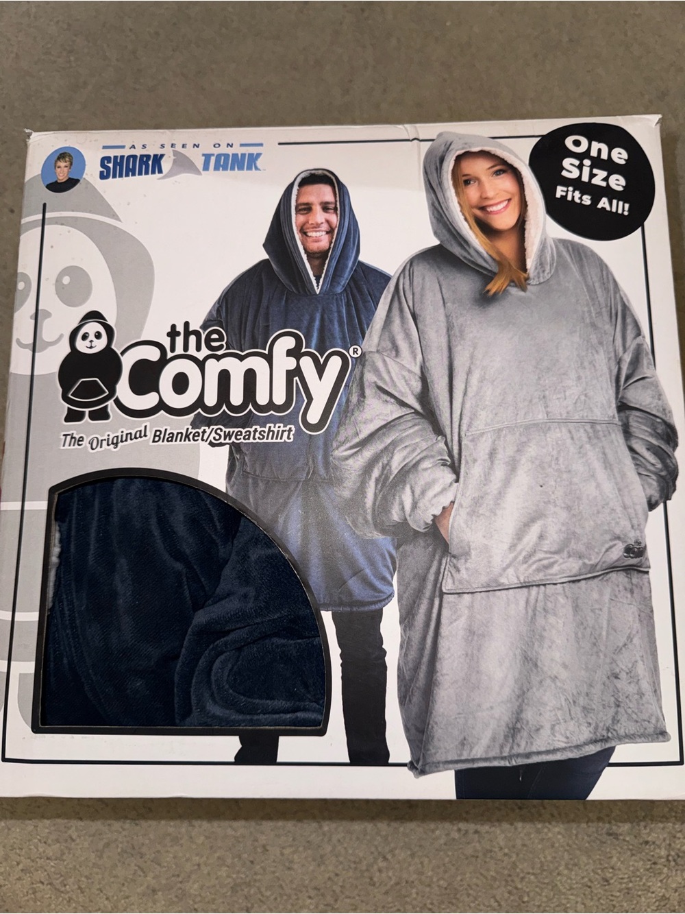 SHARK TANK The Comfy Oversized Hoodie Blanket - Navy Blue